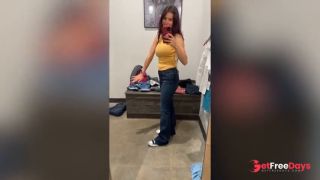 Big tits babe in dressing room try on, nude at home, cum on ass, bare feet and soles - Lelu Love-5