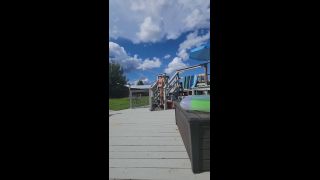 Caught Sexy Milf Masterbating Beautiful Pussy By Pool.-8