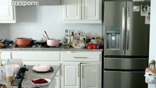  asian asian Asianbunnyx Bakes a Cake in Sexy Black Lingerie in This Irresistible Kitchen Video-8