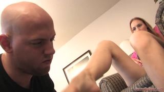 Hard foot slapping by Mistress Jolene on her victim Dante, who is also ... Foot!-2