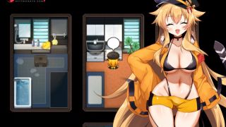 cutie covered in cum, massive bukkake, hentai game HD Gallery-9