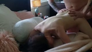 Exclusive Pt. 1 Wife Fucks Husbands Friend Multiple Orgasms. Real Amateur Couple Homemade.-4