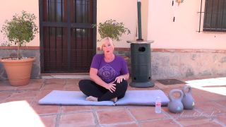 Aunt Judy'S  52Yo Busty Mature BBW Melody'S Hot Yoga Workout-0