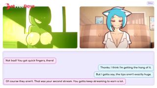 Nicole Risky Job - Camgirl showing her boobs and fingering sweet young pussy - Ep.1 - 100 Game-7
