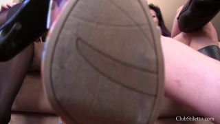 Club Stiletto - Mistresses Jasmine, Xi, TS Staci - Triple Domme Shoe Humiliation - Beautiful feet-2