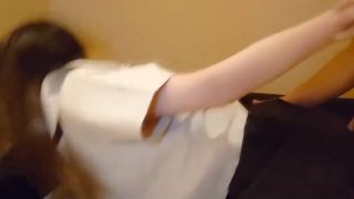 FC2PPV 4638126 【無・制服コス】貧乳のスレンダー色白美女に肉棒突き刺して中出し【特典で高画質】-6