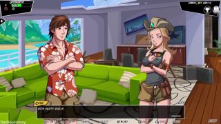 Blonde Stranded On An Island With Models - Paradise Lust Part 1-0