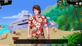 Blonde Stranded On An Island With Models - Paradise Lust Part 1-1