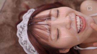 SONE-854 毎日スペルマ洗顔させてください！顔面がちょー可愛くって明るくてご奉仕精神のかたまりでちんちん欲しがりスケベっ娘 ザーメンシャワー大好きニコニコ美少女メイドに顔射12発 未歩なな-3