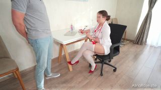 Alina_Rose - Sexy Dr. Alina Helps Cum Patient Who Can't Cum With His Wife-1