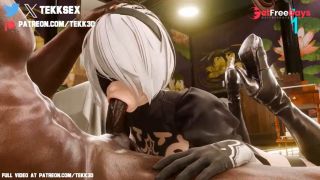 Nier Automata 2B JOI EDGE Challenge Try Not To Cum 3D Hentai Unscensored Metronome-7