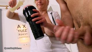 Mature Filthy czech lady doctor Gabina gives a handjob - Grandma-6