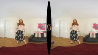 VR Redhead Teases With Her Gorgeous Tits In The Lounge-0