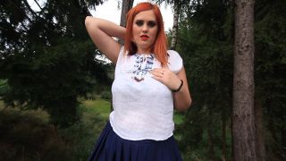 AlexsisFaye Naughty schoolgirl playing in the nature1 - Solo-5