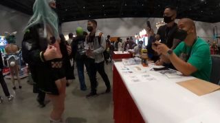 [GetFreeDays.com] Rebecca Cosplay in the Convention! - Shy Goth telegram hardcore porn-2