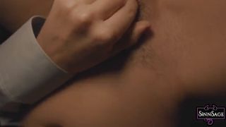 Dirty Talk Horny Brunette Sinn Sage Masturbates Her Twat And Moans-8