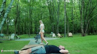 2 AMBER MALE GETS IN THE WAY OF ANGRY GIRL BICYCLIST SEE ...-4