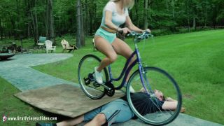2 AMBER MALE GETS IN THE WAY OF ANGRY GIRL BICYCLIST SEE ...-9