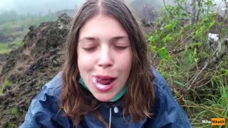 MihaNika69 - I Jerking off my Guide in the Mountains - Public POV - Pulsating Cum Mouth , long hair fetish porn on pov -7