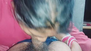 HOMEMADE indian sex21 - Hot bhabhi neha Sucking Devar Cock and give Big Cumhot in mouth-1