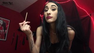 online adult video 26 NikkiNyx - Make You Suffer - smoking - smoking hairy femdom-6