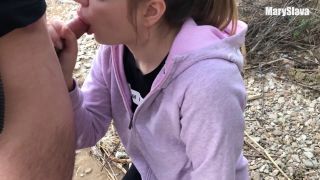 Risky Outdoor Sex Near The Lake Finished With Creampie-4