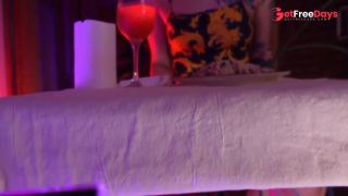 Cumming hard in restaurant with Lush remote controlled vibrator , public masturbate under the table-3