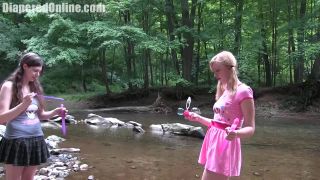 Diaperedonline2Rainbow Mandie Rainbow  Mandie Bubbles at River-3