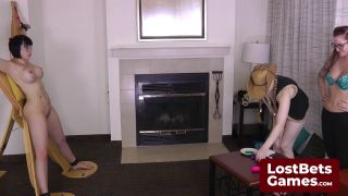 Big Tits Porn Julie and Sassy engage in a thrilling Strip Body Shots game-0