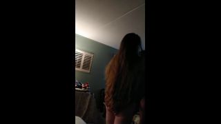 Horny Girl Fuck Long hair brunette sucking dick and then gets lifted up and fucked-5
