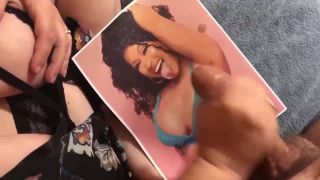 The Wife Stroking My Cock To Cum Tribute Nicki Minaj - Handjob-4