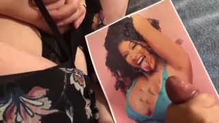 The Wife Stroking My Cock To Cum Tribute Nicki Minaj - Handjob-9