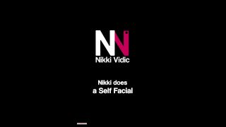 adult video clip 43  Nikki Vidic in Nikki does a Self Facial, shemales on shemale porn-0