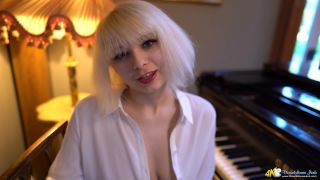 cheerleader femdom DownBlouse Jerk – dolliiy rock hard pianist, femdom on femdom porn-0