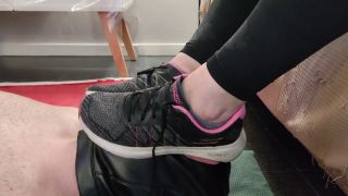 Viking Carpet - My slave sucks my sweaty, stinky feet after a hard gym session-1