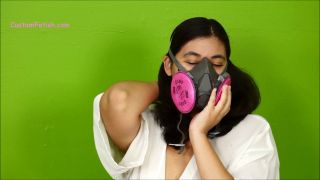 Custom Fetish - Amber s Respirator Vibrator Masturbation - Masturbation-1