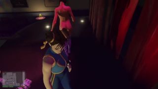GTAHub - GTA 5: Chun-Li Ebony Stripper with Wet Pussy Gives Sensual Dance Erotic Performance-2