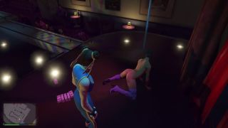 GTAHub - GTA 5: Chun-Li Ebony Stripper with Wet Pussy Gives Sensual Dance Erotic Performance-6