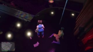 GTAHub - GTA 5: Chun-Li Ebony Stripper with Wet Pussy Gives Sensual Dance Erotic Performance-8