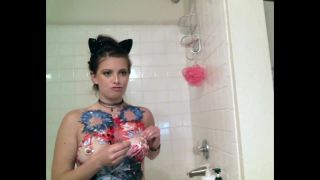 free porn clip 34 mixed femdom Zabrina – Soapy Shower After Body Paint Fun, brunette on fetish porn-1