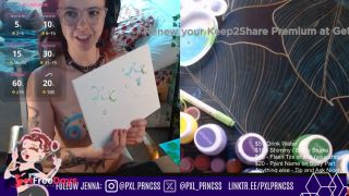 Livestream Painting My Naked Body and Masturbating with Fans-6