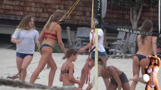 Voyeur beach bikini — TEEN BIKINI VOLLEYBALL DUO - voyeur - voyeur -0