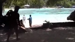 Nataly - BTS - Seychelles trees and 2 boys-2