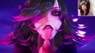 HornyCat - 【M男向け】【アンダーザウィッチ】ドS魔女のフェラと寸止め。M男勇者の手コキ射精 3Dアニメ Hentai-8