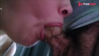 My landlord wants his rent, I suck him and he cums huge in my mouth with his old cum-7