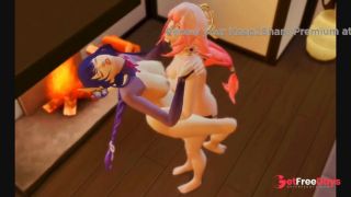 The Bathhouse Raiden Shogun x Yae Miko Genshin Impact-6