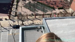 M@nyV1ds - Ellie Brooks - City balcony daytime fuck and facial-6