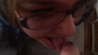 M@nyV1ds - DirtyKristy - Dirty Nerdy in a Puffy DeepThroat BJ 1-3