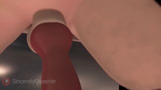 Futanari one Train stop away from cumming! Futanari Bunny - Yiff-5