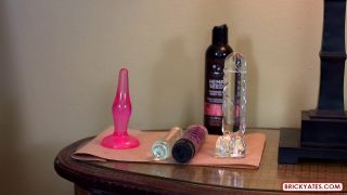 porn clip 44 Brick Yates - Massage Therapist Pees With The Dildo In Her Ass, hair fetish porn on solo female -2